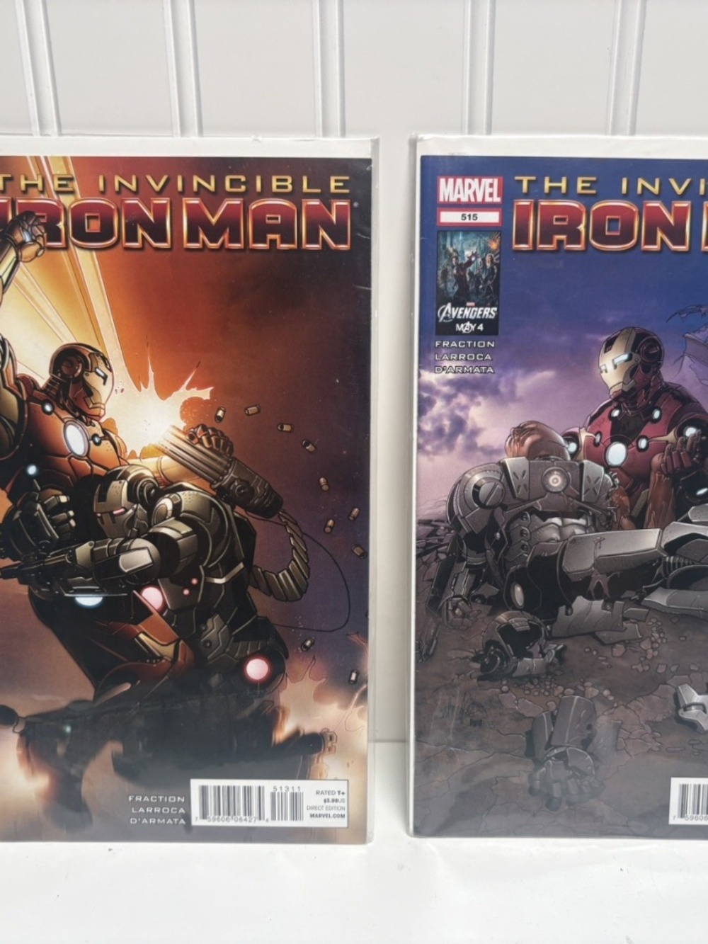 Marvel The Invincible Iron Man #513 & #515 Comic Books 2012